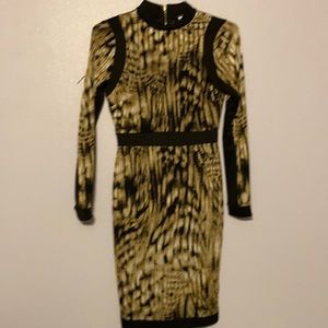 Multi print tiger stripe polyester/spandex blend